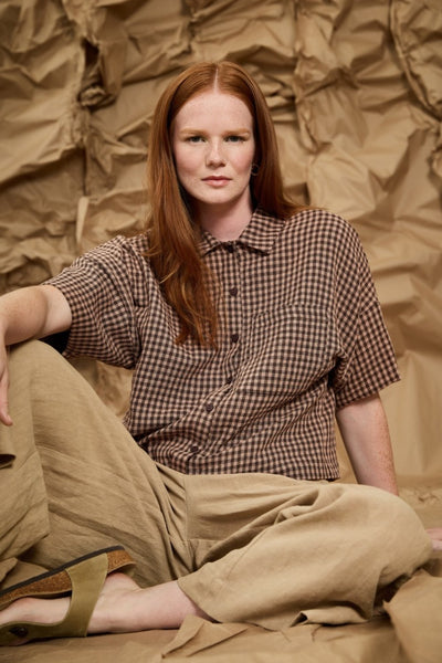MELOW Chemise Michael - Vichy Espresso
