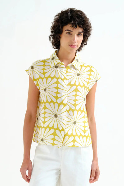 COMPANIA FANTASTICA Chemise Fleur Olive