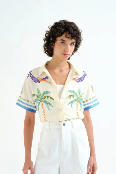 COMPANIA FANTASTICA Chemise Palmier et Sirène