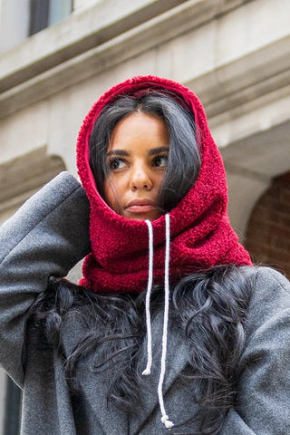 GIBOU Col Capuche Réversible Satin