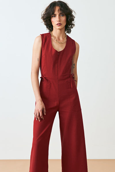 DAGG & STACEY Allan Jumpsuit - Cherry