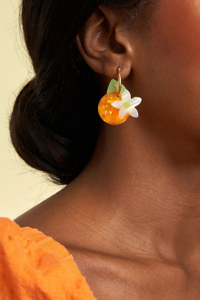 COUCOU SUZETTE Boucles d'Oreilles Fleur d'Oranger