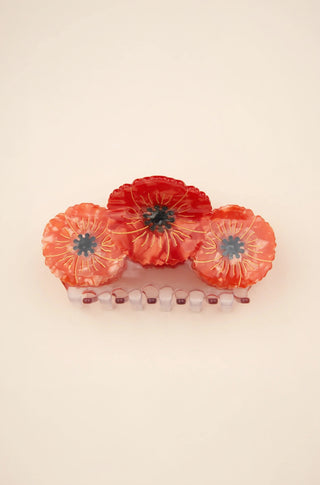 COUCOU SUZETTE Pince à Cheveux Trio - Coquelicot