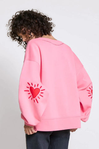 ÉMOI ÉMOI Crewmeck Coeur Solaire - Rose