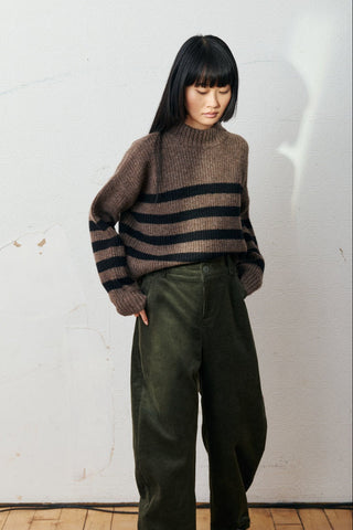 EVE GRAVEL Pull Weasley - Brun et Noir