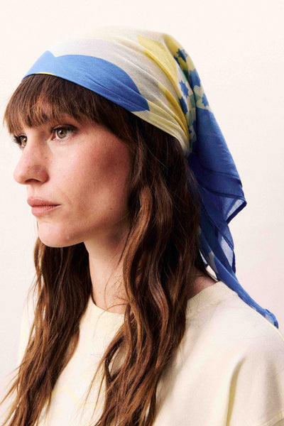 FRNCH PARIS Foulard Plitvice - Bleu Azur