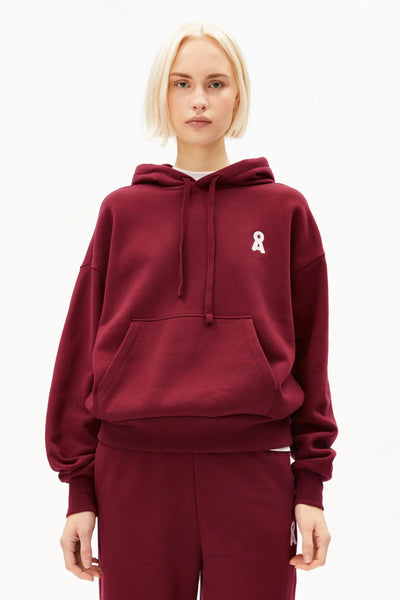 ARMED ANGELS Hoodie Francisaraa - Red Velvet