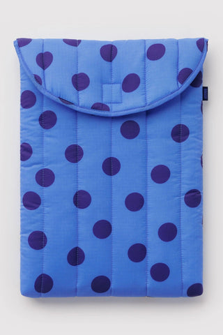BAGGU Housse d'Ordinateur 16" - Polka Dot Bleu