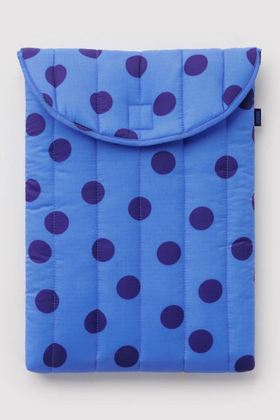 BAGGU Housse d'Ordinateur 16" - Polka Dot Bleu