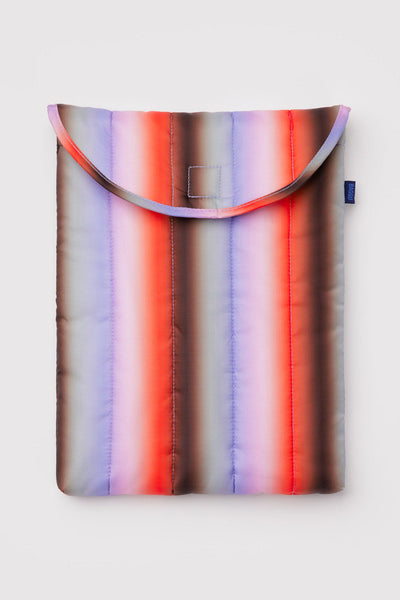 BAGGU Housse d'Ordinateur 13"/14" - Gradient Stripe Poppy & Lilac