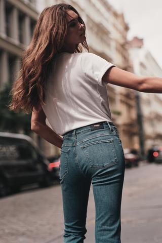 MAVI Jeans Nica - Brushed Classic Blue