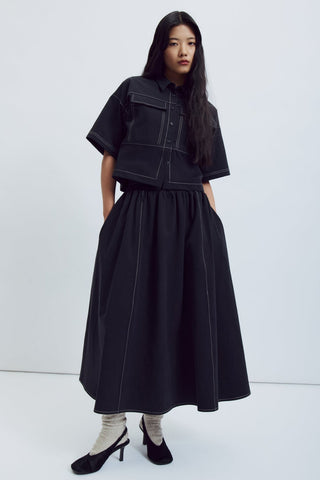 EVE GRAVEL Jupe Jeanne - Noir