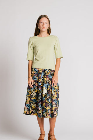 ALLISON WONDERLAND Pelican Skirt - Black Floral