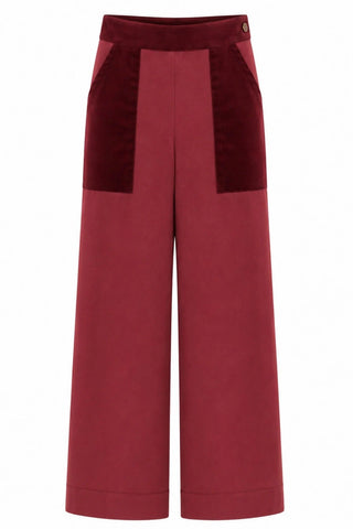 MARIGOLD Pantalon Rocky - Rouge Vin