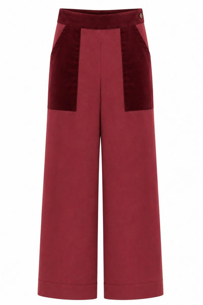 MARIGOLD Pantalon Rocky - Rouge Vin