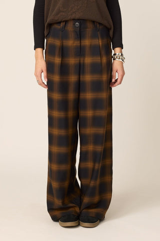 CHLO Pantalon Zaho - Plaid Tan