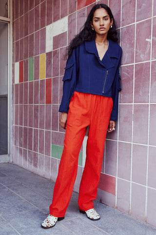 EVE GRAVEL Pantalon Bloom  - Vermillon