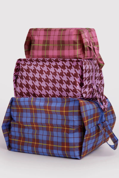 BAGGU Pochette ZIP 3D - Check Mix