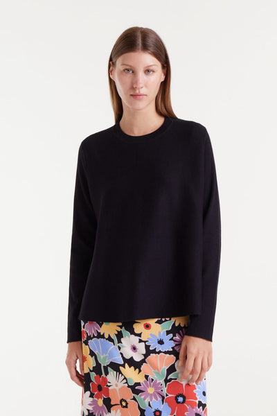 COMPANIA FANTASTICA A Line Sweater Black