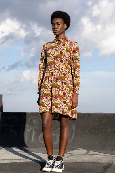 EVE LAVOIE Robe Jade - Léopard