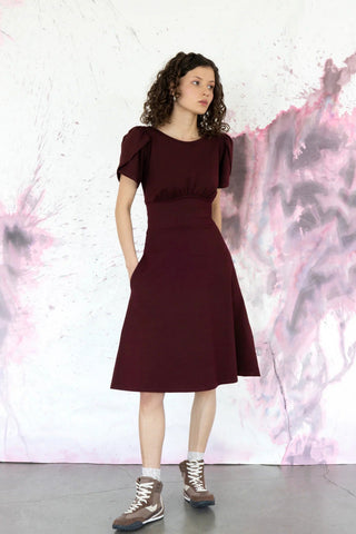 EVE LAVOIE Robe Tulipe - Bourgogne