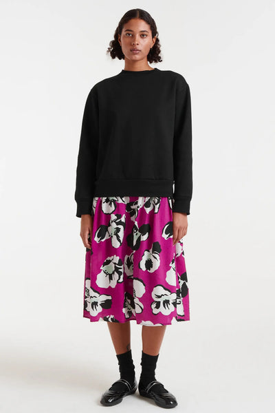 COMPANIA FANTASTICA Vivid Viola Midi Dress 