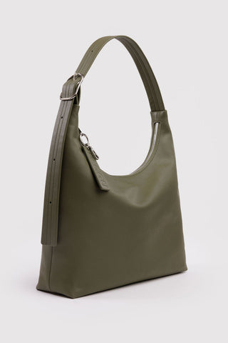 BAGGU Sac Shoulder Cuir Recyclé - Loden