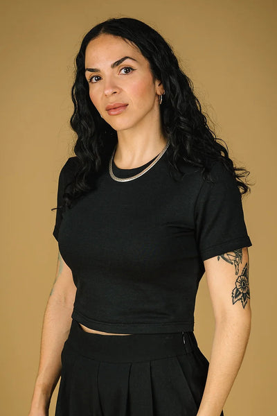 MERCEDES MORIN T-shirt Parfait - Noir