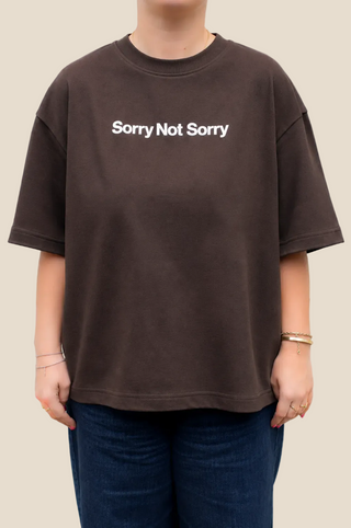 SAULE T-Shirt Féministe - Brun