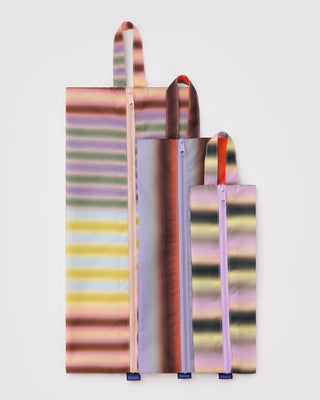 BAGGU Pochette ZIP 3D - Gradient Stripes