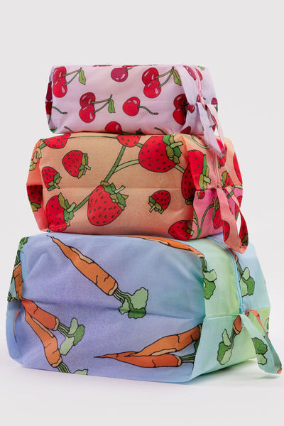 BAGGU Pochette ZIP 3D - Carotte et Fruits