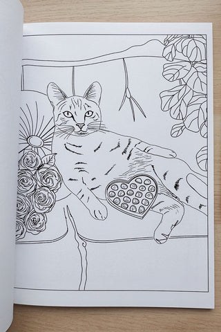 ITSFUNNYHOWW Cahier à colorier - Chats