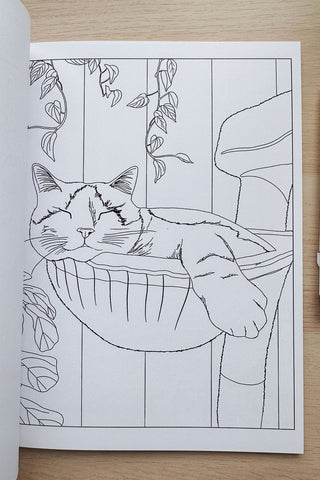 ITSFUNNYHOWW Cahier à colorier - Chats