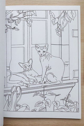ITSFUNNYHOWW Cahier à colorier - Chats
