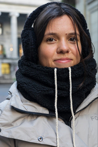 GIBOU Col Capuche Reversible Velour