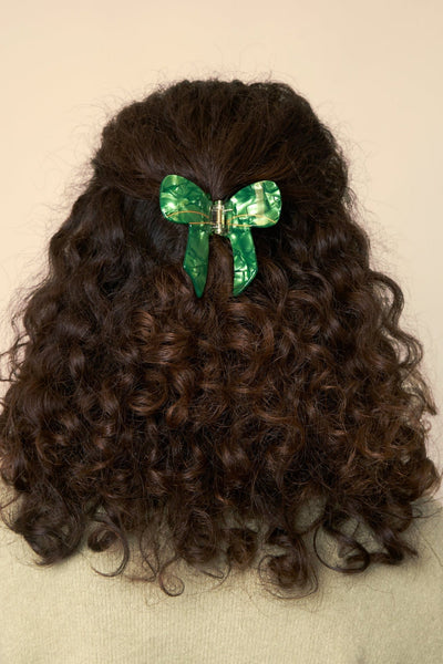 COUCOU SUZETTE Pince à Cheveux  Noeud - Vert