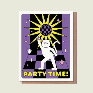EPEE LAPIN STUDIO Carte de vœux Party Time