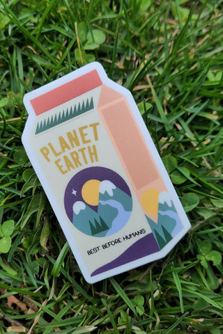 MAD LOVE CREATIVE Best Before Humans Sticker