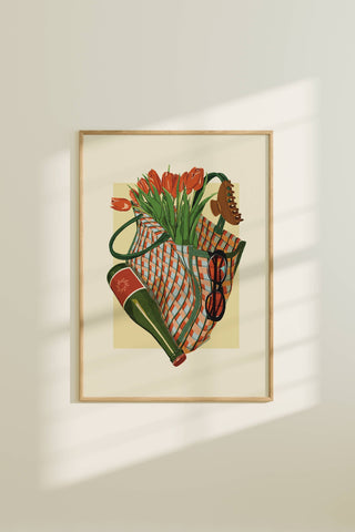 ARTBABY & CO. Affiche Essentiels du Marché de Printemps