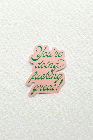 ARTBABY & CO. Autocollant You're Doing Great