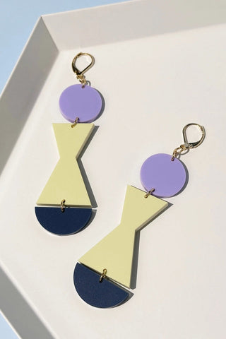 COMBINIST GOOD Boucles d'Oreilles Abstraite