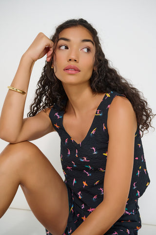 DORSALI Haut Reversible - Petit Surfer et Teal