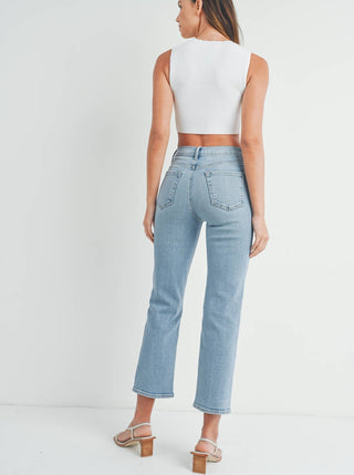 JUST BLACK DENIM Short Straight Jeans - Light