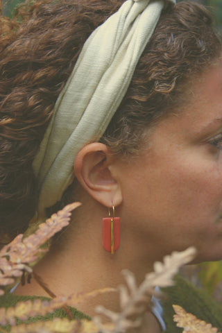 BOUCLE D'OR Boucles d'Oreilles Rectangle Circulaire