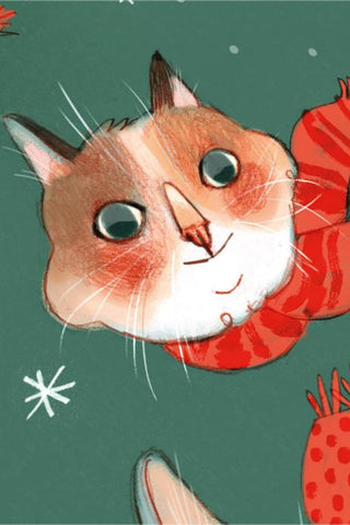 VALERIE BOIVIN Carte de Souhait - Trois Foulard