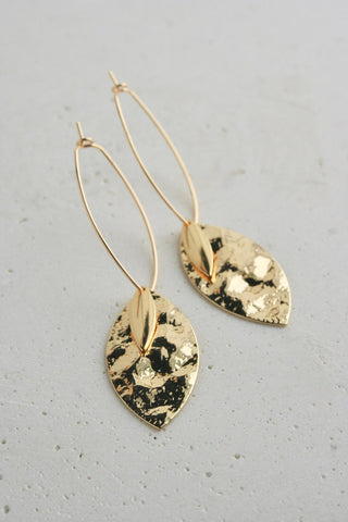 BOUCLE D'OR Boucles d'Oreilles Ovale Texturé