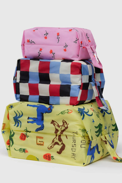 BAGGU 3D ZIP Pouch - Painted Prairie 