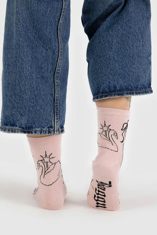 BAGGU Crew Socks - Ballet Icons