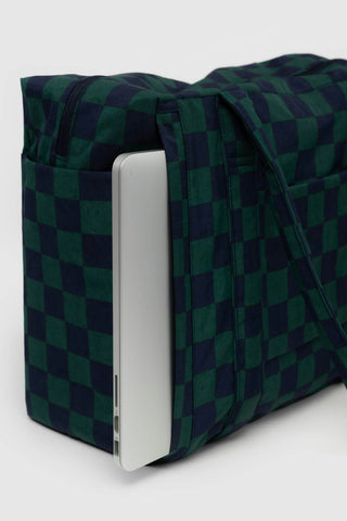 BAGGU Sac Cloud Cabine Petit - Navy Green Check