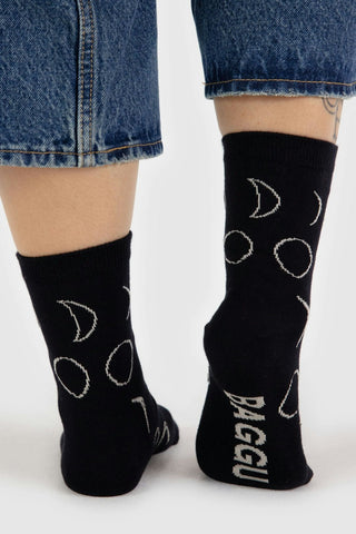 BAGGU Chaussettes Crew - Lune